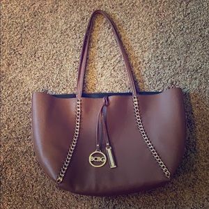 BCBG Reversible Tote Bag with Matching Purse